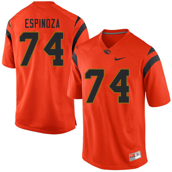 Men #74 Brian Espinoza Oregon State Beavers College Football Jerseys Sale-Orange - Click Image to Close